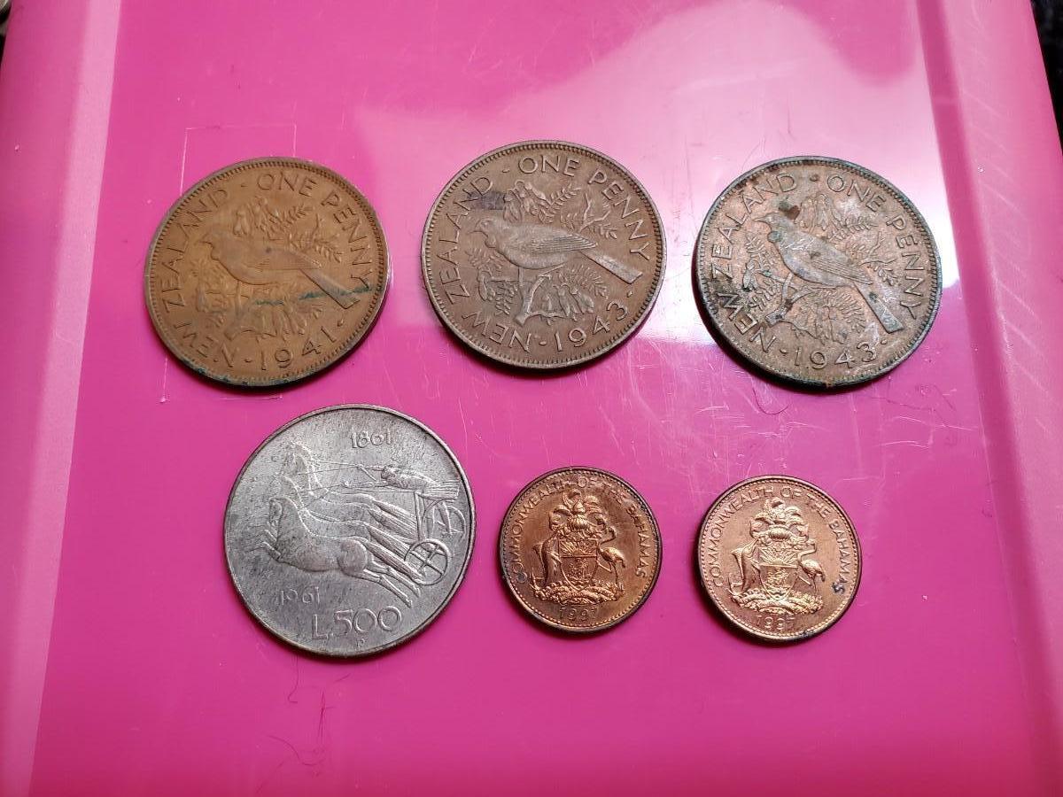 Lot Of Vintage Foreign Coins EstateSales Lot Of Vintage Foreign Coins EstateSales