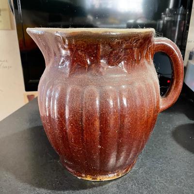 Antique Stoneware Pitcher
