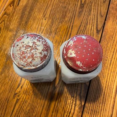 Milk Glass Shakers