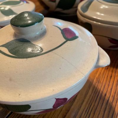 Watt Starflower Covered Bowls
