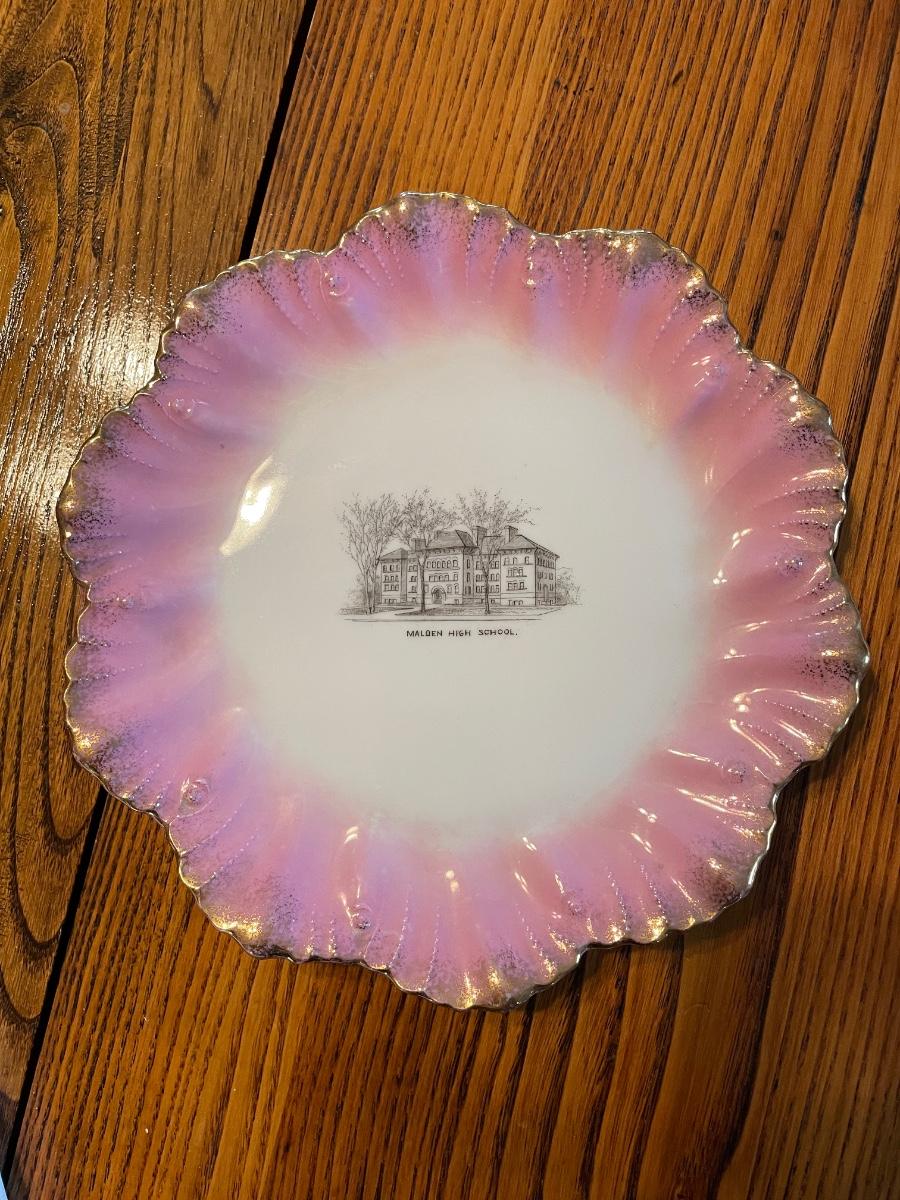 Souvenir Plate Malden, MA
