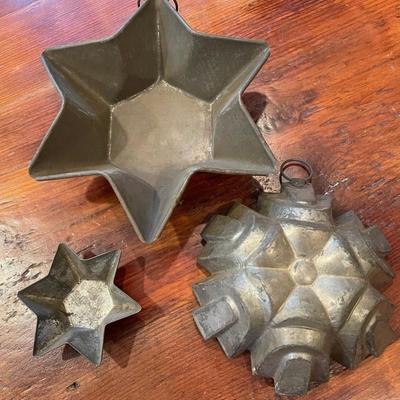 Three Tin Molds