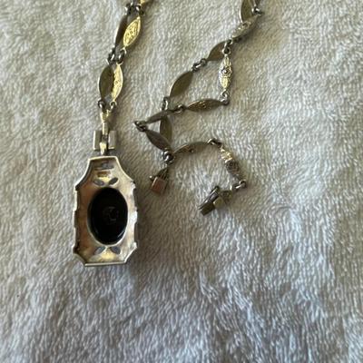 Gorgeous Retro Art Deco Sterling Silver Necklace