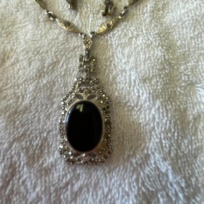 Gorgeous Retro Art Deco Sterling Silver Necklace