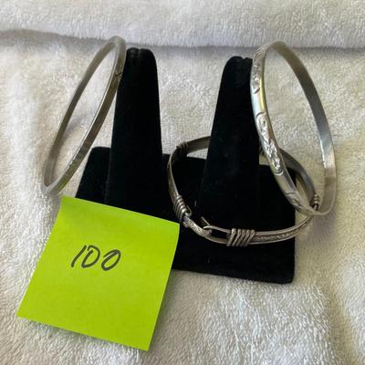 Sterling Silver Bangle Bracelets