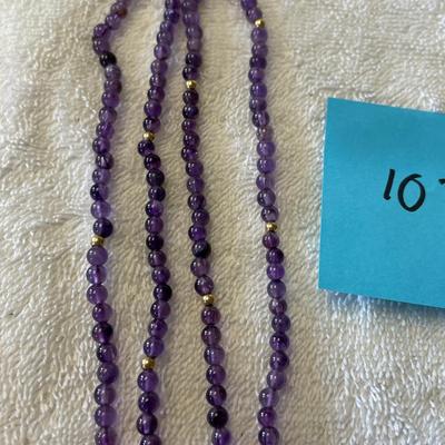 Amethyst Bead Necklace