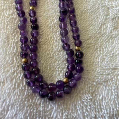 Amethyst Bead Necklace
