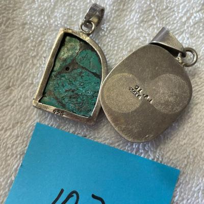 Sterling Pendants w/ Stones.