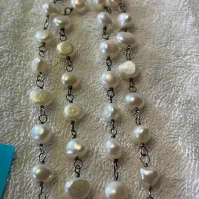 String of Fresh water Pearls on Sterling