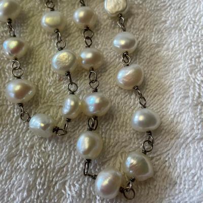 String of Fresh water Pearls on Sterling