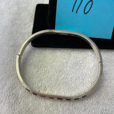 Taxco Narrow Bangle w/ Abalone