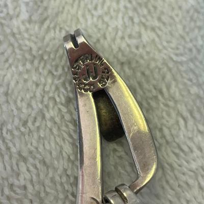 Taxco JJ signed Sterling Silver Paperclip Bracelet