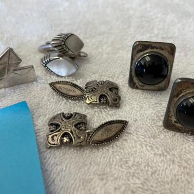 Lot of 4 sets of Sterling Cuff Links