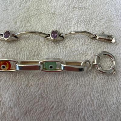 Lot of 2 Sterling Bracelets