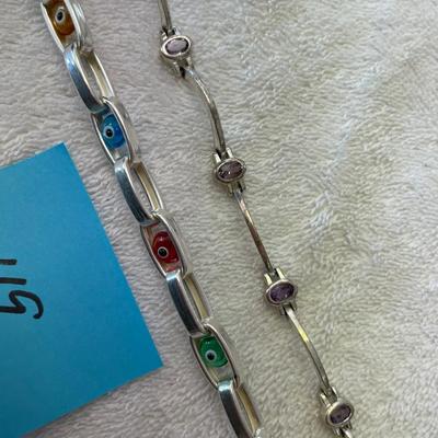 Lot of 2 Sterling Bracelets