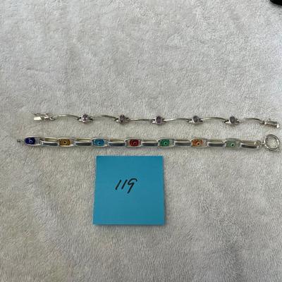 Lot of 2 Sterling Bracelets