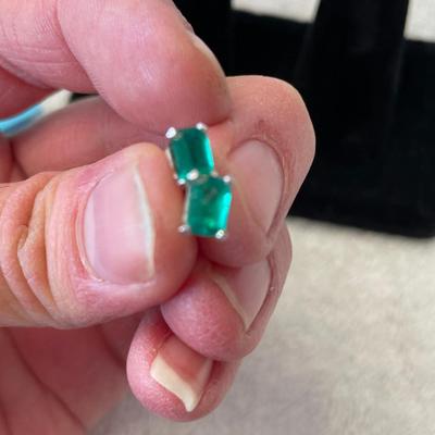 Emerald Pendant & Earring set