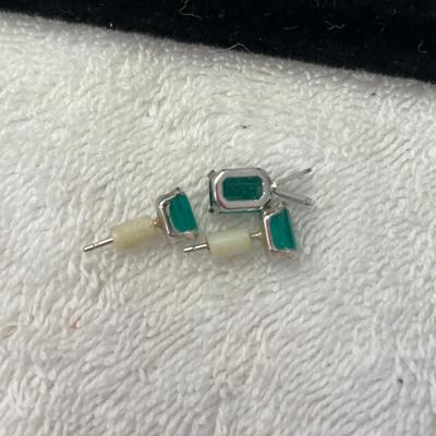 Emerald Pendant & Earring set