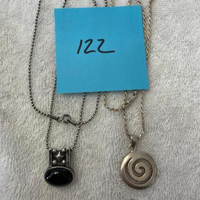 Lot of Sterling chains w/ Pendants