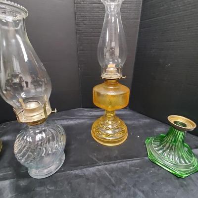 Vintage Corinthian Lamp Bases and Globes