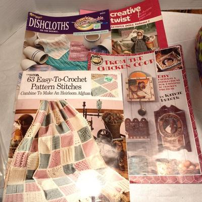 CRAFT BOOKLETS-YARN AND STICHERY ITEMS