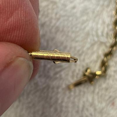 14K yellow gold wrapped chain Bracelet