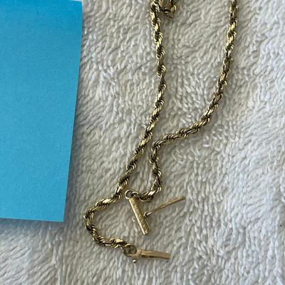 14K yellow gold wrapped chain Bracelet
