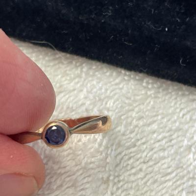 Victorian Sapphire 14K gold European Ring