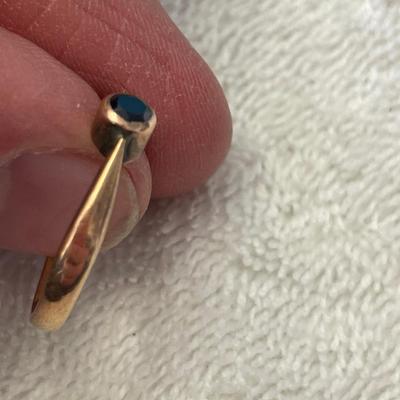 Victorian Sapphire 14K gold European Ring