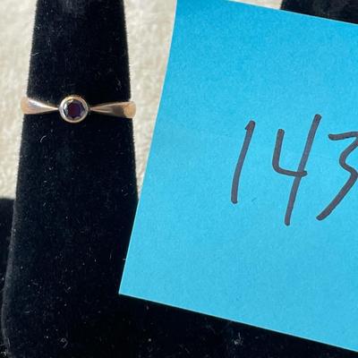 Victorian Sapphire 14K gold European Ring