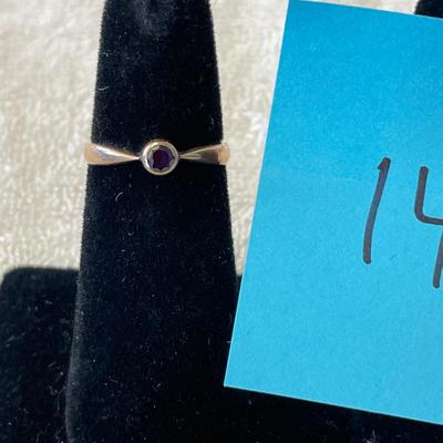 Victorian Sapphire 14K gold European Ring