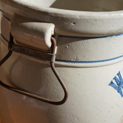 RED WING #2 WATER COOLER . BAIL HANDLES. NO LID . AS IS