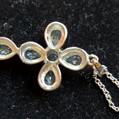 Topaz Cross Necklace