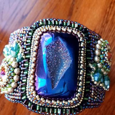 Druzy Stone Cuff Bracelet