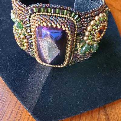 Druzy Stone Cuff Bracelet
