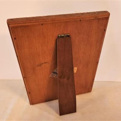 Lot #63  Vintage Butterfly Wing Picture in Handcarved frame