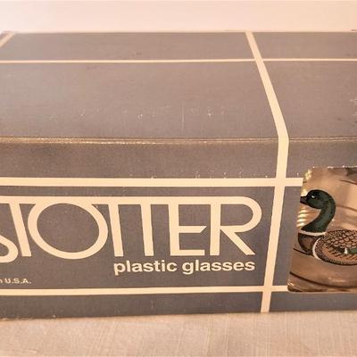 Lot #72  Vintage Set of STOTTER High Ball Glasses in Original Box