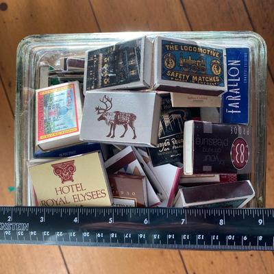 Large collection of vintage matches