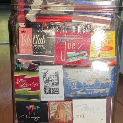 Large collection of vintage matches