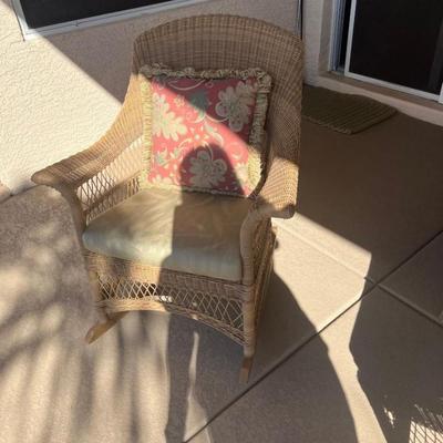 Wicker Rocker for Patio - Brown Jordan