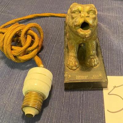 Rare Vintage Cast Bulldog Curling Iron Heater