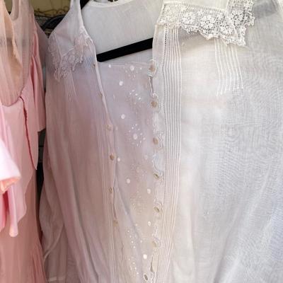 LOT 67 Group Vintage Antique Cloths 1880's - 1930s. Petticoats Tops Skirt Aprons