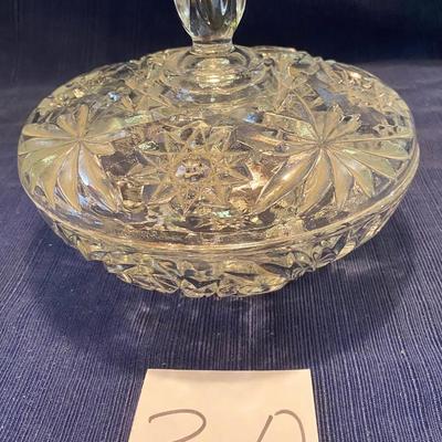 Vintage Star Candy Dish w/lid