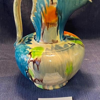 Vintage Mexican Drip-ware Pitcher