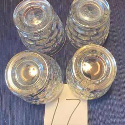 4 Vintage Juice Glasses