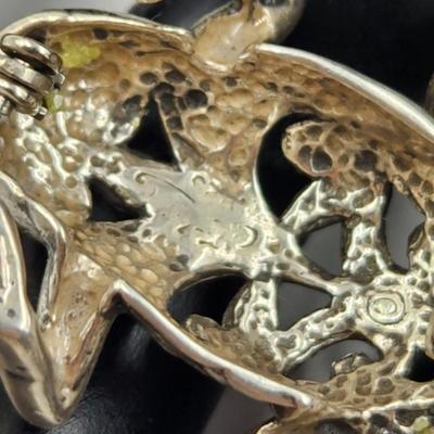 VINTAGE .925 STERLING JEZLAINE FROG PIN