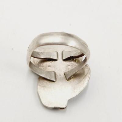 BEAUTIFUL .925 SILVER AND RED CORRAL HAND CRAFTED RING
