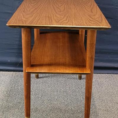 MCM 30"W x 18"D x 22"T Walnut Side Table