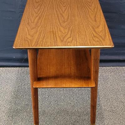 MCM 30"W x 18"D x 22"T Walnut Side Table