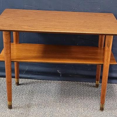 MCM 30"W x 18"D x 22"T Walnut Side Table